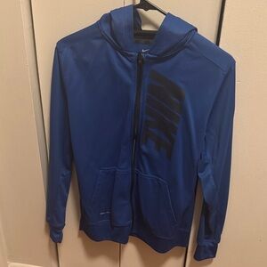 Nike Royal Blue Hoodie with Black Logo